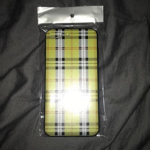 Yellow Plaid phone case for iPhone 7/8 Plus